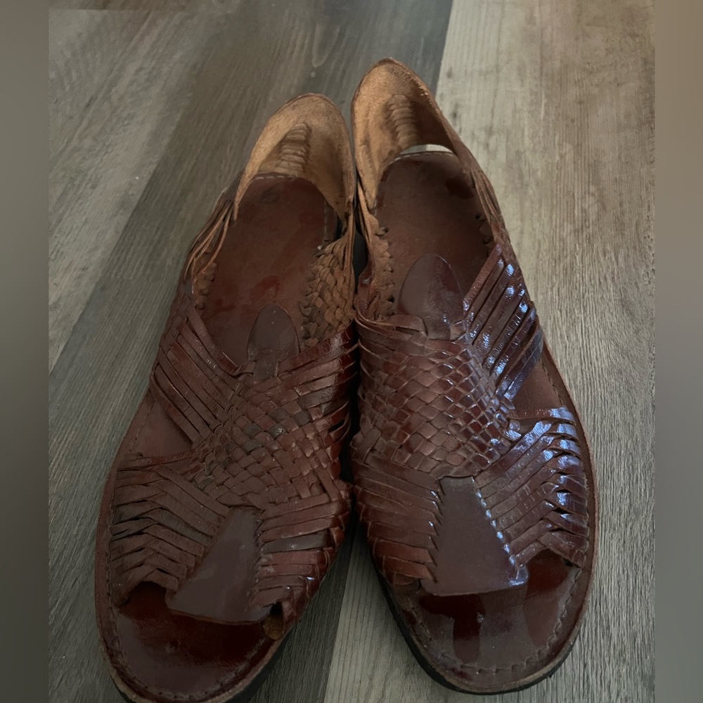 Men's Authentic Mexican Brown Leather Sandals